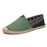 Eleganckie płócienne espadryle męskie