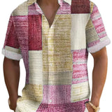 Elegancka koszula męska patchwork