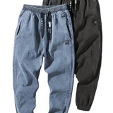 Jeansy męskie typu jogger