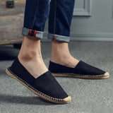 Eleganckie płócienne espadryle męskie