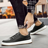 Eleganckie skórzane sneakersy męskie