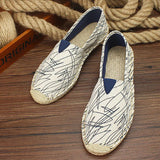 Płócienne espadryle męskie casual