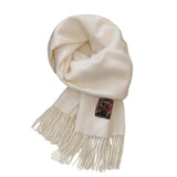 Szalik Marais Cashmere Merino dla mężczyzn - Biały