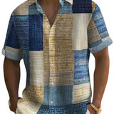 Elegancka koszula męska patchwork