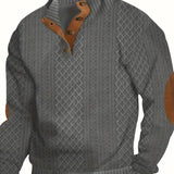 Elegancki sweter męski z guzikami