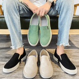 Oddychające buty męskie wsuwane z płótna