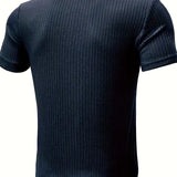 Elegancki T-shirt męski ze wzorem