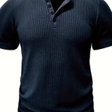 Elegancki T-shirt męski ze wzorem