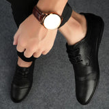 Eleganckie skórzane buty wizytowe męskie