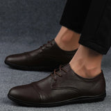 Eleganckie skórzane buty wizytowe męskie