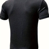 Elegancki T-shirt męski ze wzorem