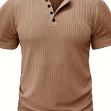 Elegancki T-shirt męski ze wzorem