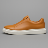 Eleganckie skórzane buty wsuwane męskie