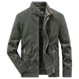 Elegancka męska bawełniana parka bomber