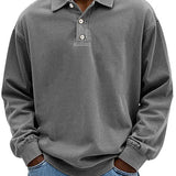 Sweter męski z kołnierzykiem polo Premium