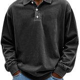 Sweter męski z kołnierzykiem polo Premium