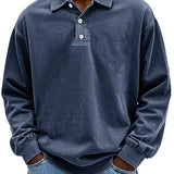 Sweter męski z kołnierzykiem polo Premium