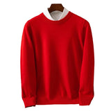 Elegancki ciepły sweter męski
